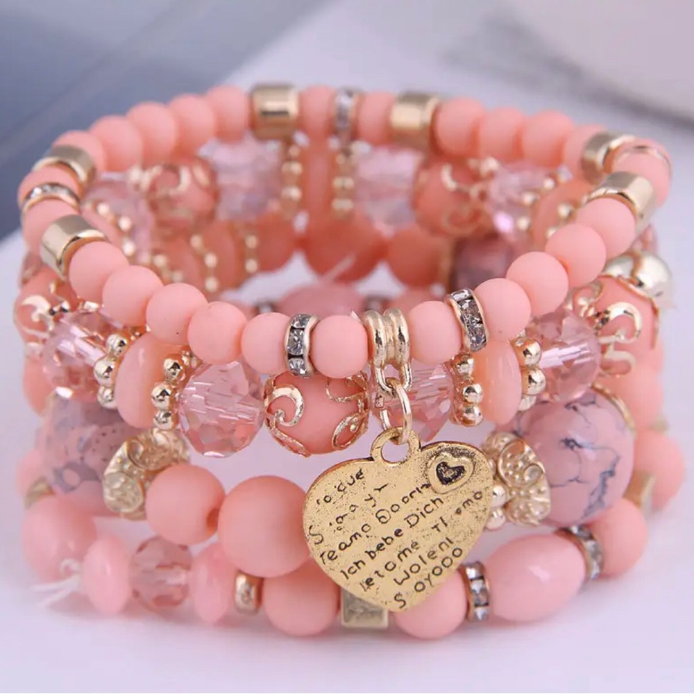 Four Piece bracelet set Bohemian Style.